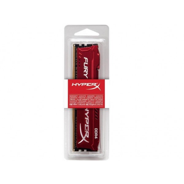 Память Kingston DIMM 16Gb DDR4 PC2400 HyperX Fury Red (HX424C15FR/16)