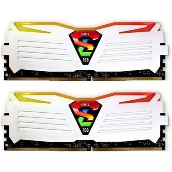 Модуль DDR4 2x8GB/2400 Geil Super Luce White RGB LED (GLWC416GB2400C16DC)