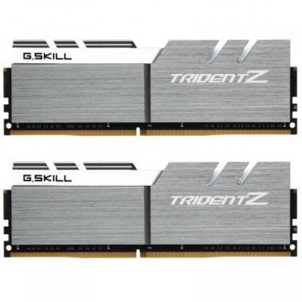 Модуль DDR4 16GB (2x8GB) 3200 MHz Trident Z Silver H/ White G.Skill (F4-3200C16D-16GTZSW)