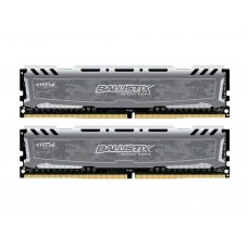 Память Crucial DIMM 8Gb KIT(2x4Gb) DDR4 PC2400 Ballistix Sport LT Gray (BLS2C4G4D240FSB)