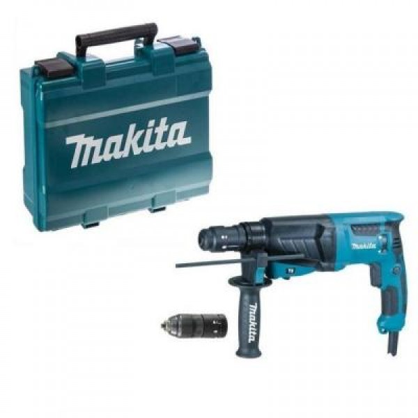 Перфоратор Makita HR2630T, SDS-Plus 26мм со сменным патроном, 800Вт, 2,4Дж (HR2630T)