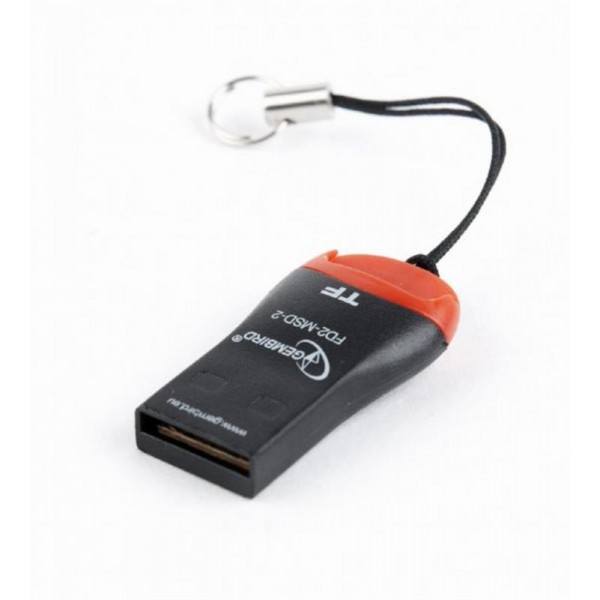 Кардридер Gembird (FD2-MSD-2) Black/Red USB-MicroSD