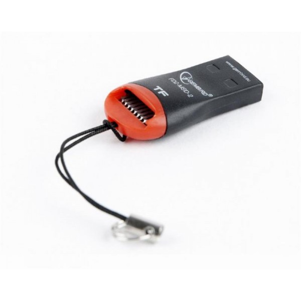 Кардридер Gembird (FD2-MSD-2) Black/Red USB-MicroSD