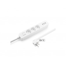 Сетевой фильтр-удлинитель Xiaomi Mi Power Strip 3 розетки + 3 USB White (XMCXB04QM, NRB4030GL)