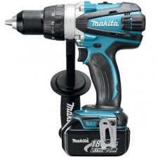 Шуруповерт Makita DDF458RFJ LXT, 18В, 3Аг х 2шт, DC18RC, Makpac, 91/58 Нм (DDF458RFJ)