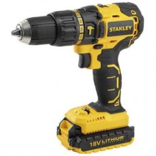 Шуруповерт Stanley 18V, с ударом, бесщет, 55Нм, Li-Ion, 2акк (SBH20S2K)