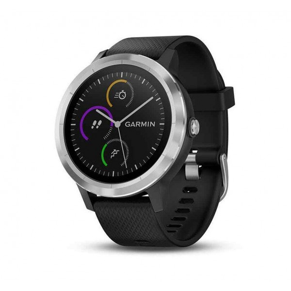 Спортивные часы Garmin Vivoactive 3 Silver with Black Silicon (010-01769-B0)