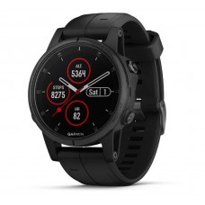 Смарт-часы Garmin Fenix 5S Plus Sapphire Black with Black Band (010-01987-03)