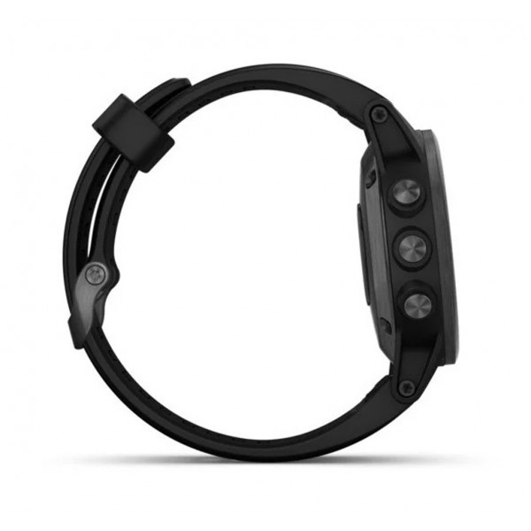 Смарт-часы Garmin Fenix 5S Plus Sapphire Black with Black Band (010-01987-03)