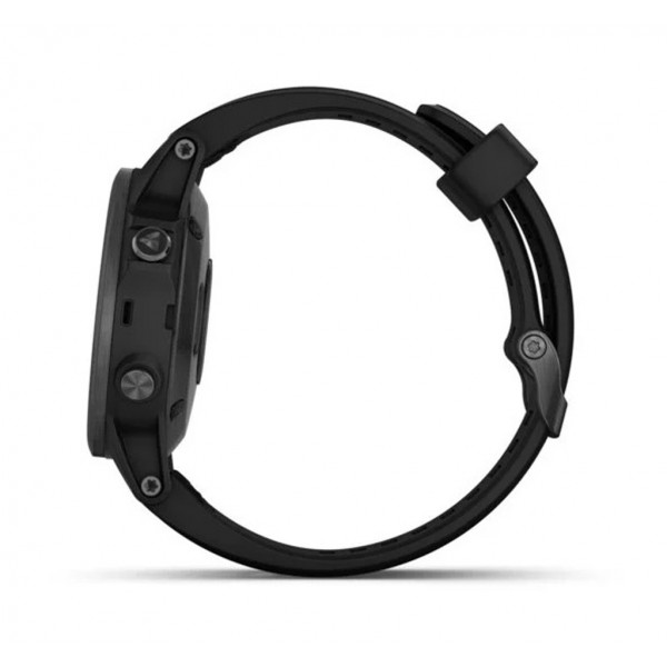 Смарт-часы Garmin Fenix 5S Plus Sapphire Black with Black Band (010-01987-03)