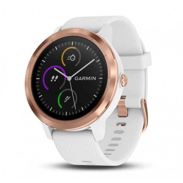 Смарт-часы Garmin Vivoactive 3 White with Rose Gold Hardware White (010-01769-07)