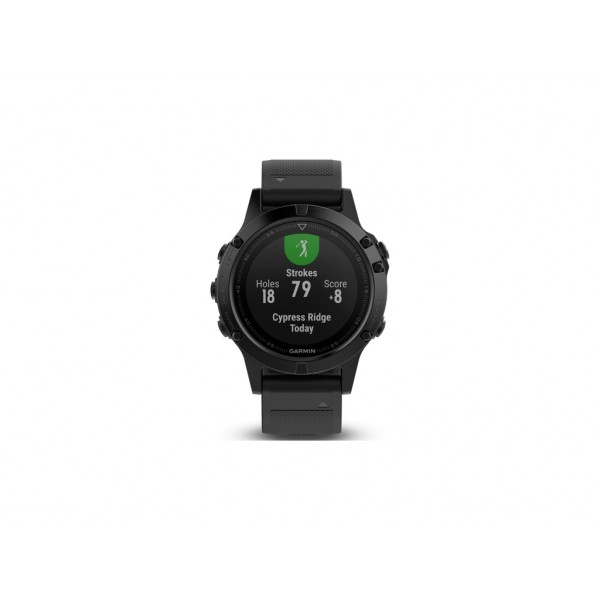 Смарт-часы Garmin Fenix 5 Black Sapphire with Black Band (010-01688-10)