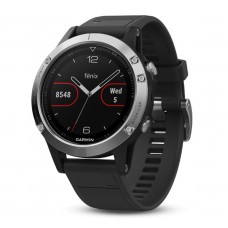 Смарт-часы Garmin fenix 5 Black Silver with Black Band Silver (010-01688-03)