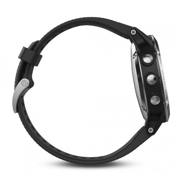 Смарт-часы Garmin fenix 5 Black Silver with Black Band Silver (010-01688-03)