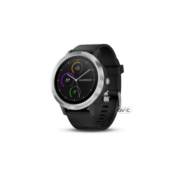 Смарт-часы Garmin Vivoactive 3 Black with Stainless Hardware (010-01769-02)