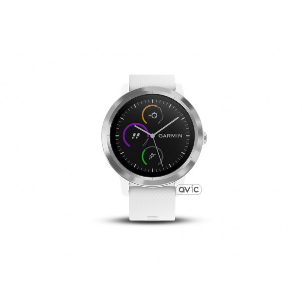 Смарт-часы Garmin Vivoactive 3 White with Stainless Hardware (010-01769-22)