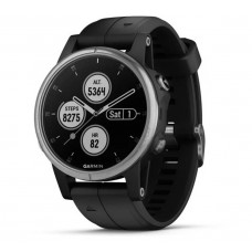 Смарт-часы Garmin Fenix 5S Plus Sapphire Silver with Black Band (010-01987-21)