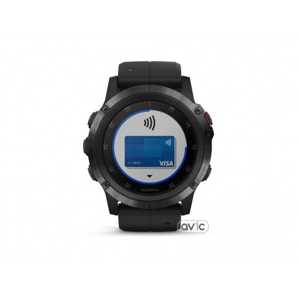 Смарт-часы Garmin Fenix 5x Plus Sapphire Black with Black Band (010-01989-01)