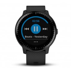 Смарт-часы Garmin Vivoactive 3 MUSIC BLACK WITH STAINLESS HARDWARE (010-01985-03)