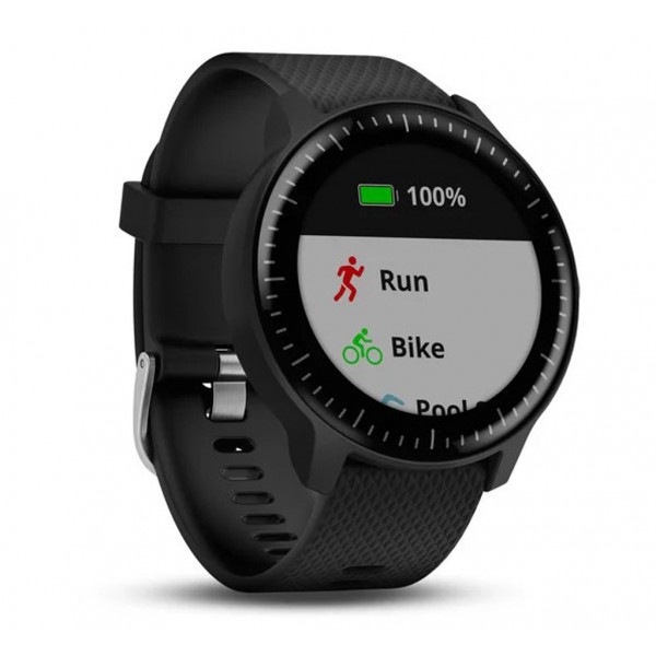 Смарт-часы Garmin Vivoactive 3 MUSIC BLACK WITH STAINLESS HARDWARE (010-01985-03)