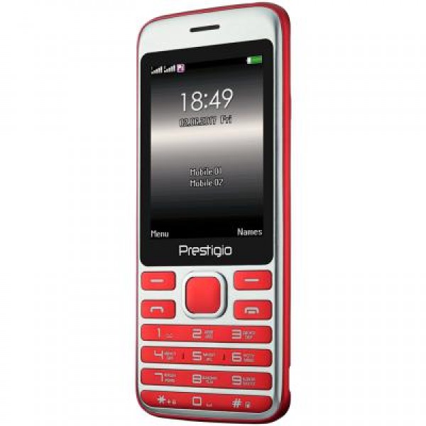 Мобильный телефон PRESTIGIO 1281 Duo Red (PFP1281DUORED)