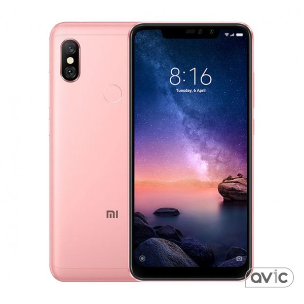 Смартфон Xiaomi Redmi Note 6 Pro 3/32GB Rose Gold