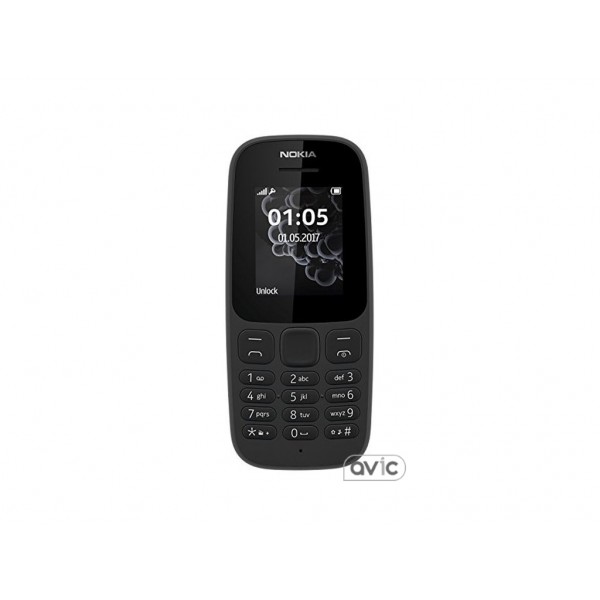 Мобильный телефон Nokia 105 Single Sim New Black (A00028356)