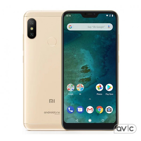 Смартфон Xiaomi Mi A2 Lite 3/32GB Gold