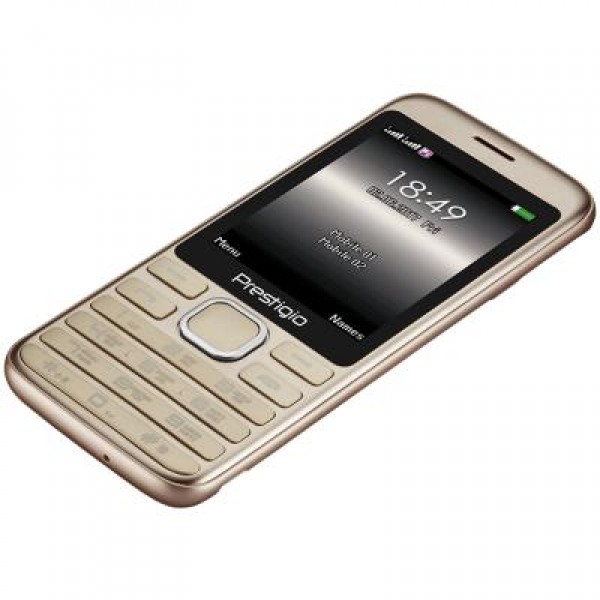 Мобильный телефон PRESTIGIO 1281 Duo Gold (PFP1281DUOGOLD)