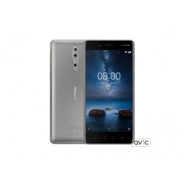 Смартфон Nokia 8 Dual SIM Silver