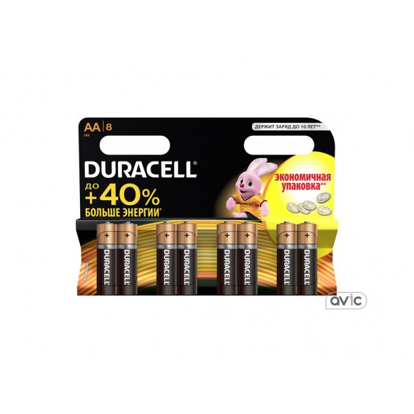 Батарейка Duracell Basic AA/LR06 BL 8шт