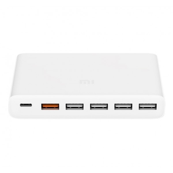 Сетевое зарядное устройство Xiaomi Mi USB Multiple Hub 60W Fast Charger 6 port White (CDQ06ZM)