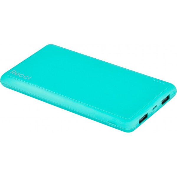 Power Bank Recci RD-10000 Dynamic Power IQ 1A/2,1А Li-Pol 10000 mAh Green