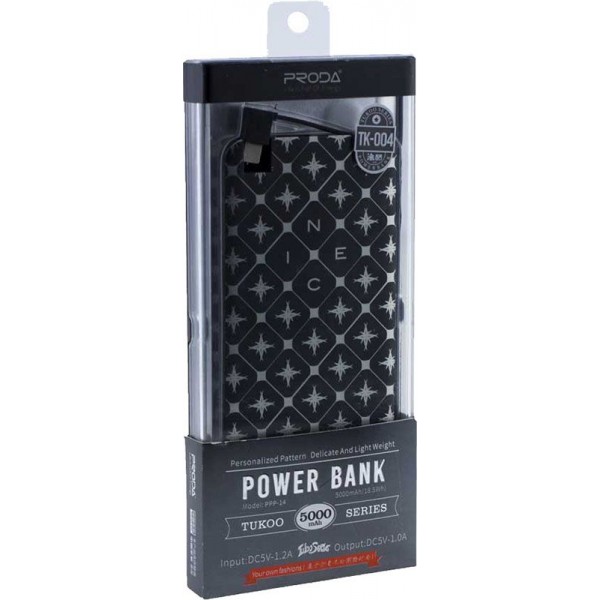 Power Bank Remax Proda Tukoo PPP-14 5000mah Black white