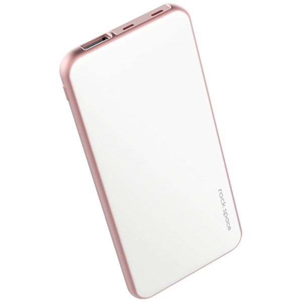 Power Bank Rock Space Cardee 5000mAh White Rose Gold