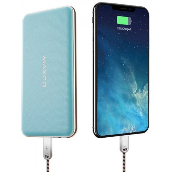 Power Bank Maxco MP-10000A Phantom Power IQ 2,1А Li-Pol 10000 mAh Green