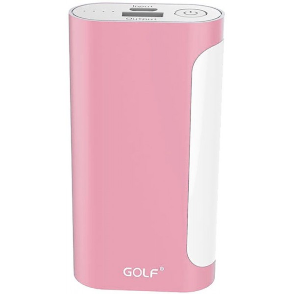 Power Bank GOLF 5000 mAh GF-D12GB 2.1A Li-pol Pink