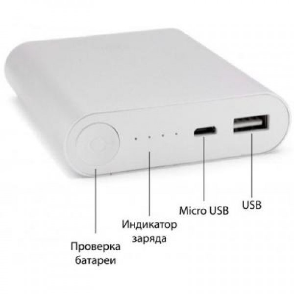 Power Bank EXTRADIGITAL ED-86 Silver 10400mAh 1*USB 5V/1.0A (PBU3424)