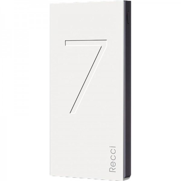 Power Bank Recci RS-7000 Seven Power IQ 1A/2,1А Li-Pol 7000 mAh White