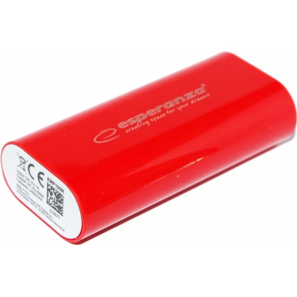 Power Bank Esperanza Powerbank 4400 mAh Red (EMP105R)