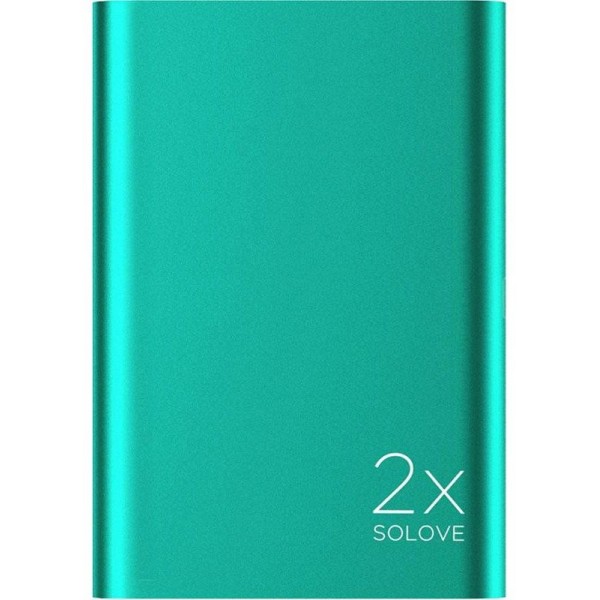 Power Bank Solove A8 Portable Metallic 20000mAh Green