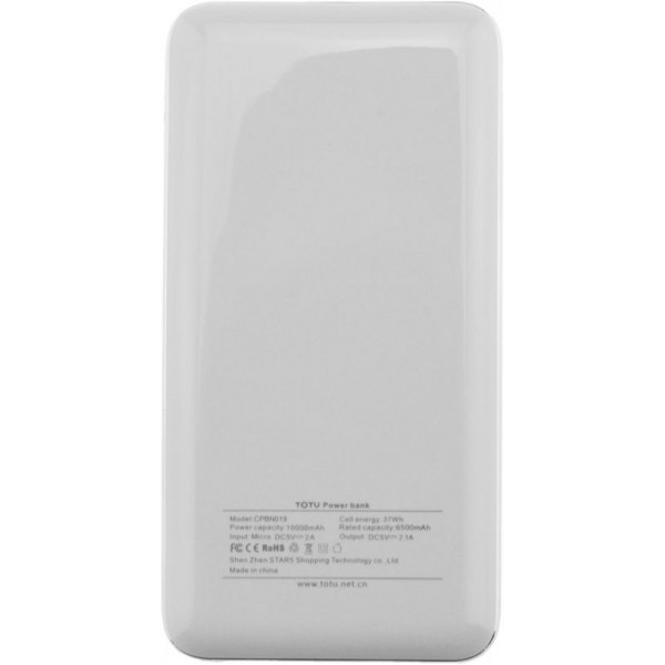 Power Bank TOTU CPBN-019 10000mah X-Series White