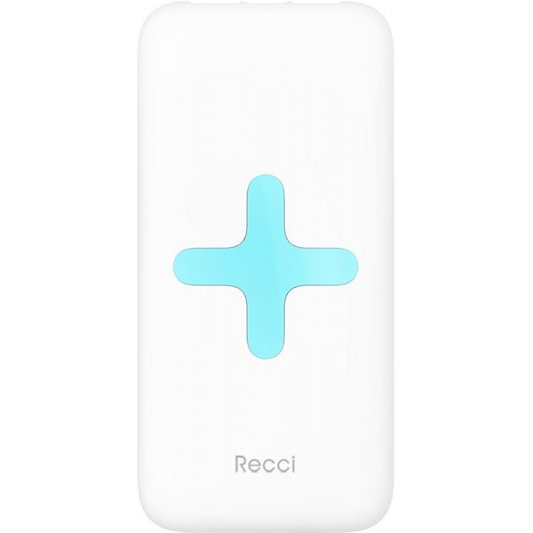 Power Bank Recci RK-7000 Power IQ 2,1А Li-Pol 7000 mAh White