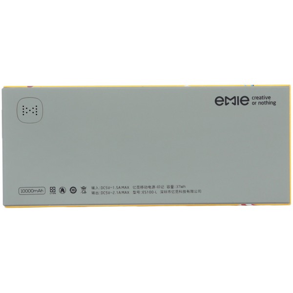 Power Bank EMIE Memo ES100-B 10000 mAh Party