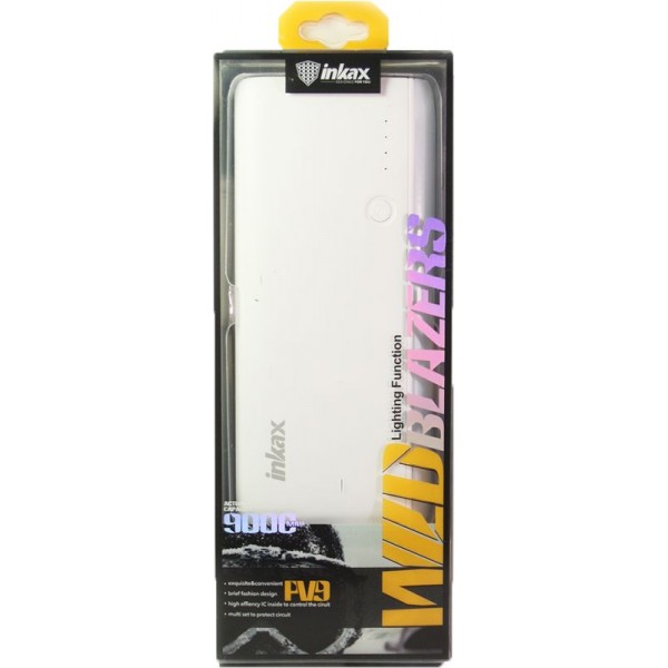 Power Bank INKAX 9000 mAh PV-09 4.1A Li-Pol White