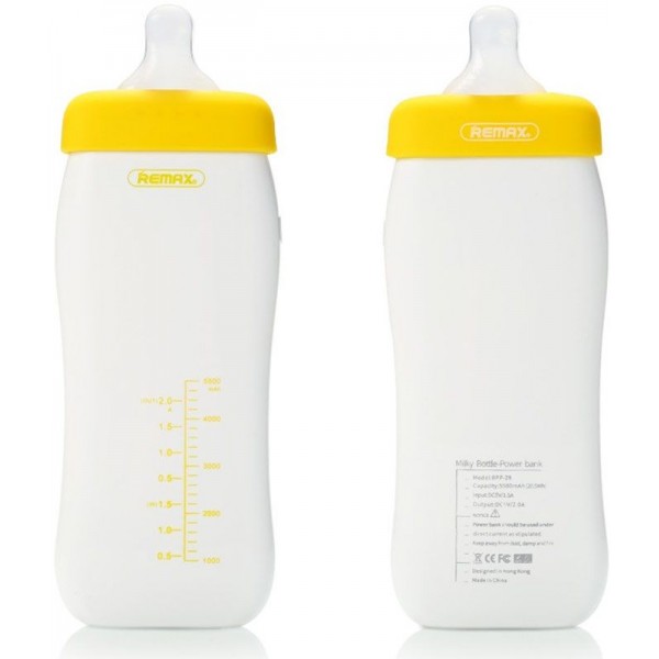 Power Bank Remax Milky bottle Series 5500 mah Yellow