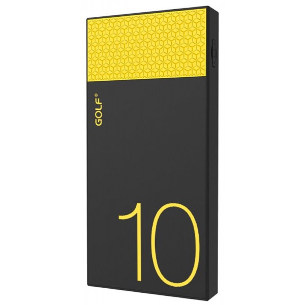 Power Bank GOLF 10000 mAh Hive10 3.1A Li-pol Black+orange