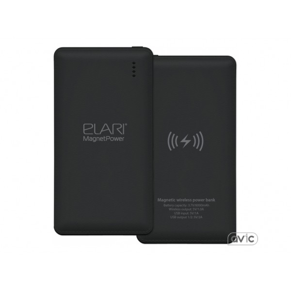 Универсальная мобильная батарея Elari MagnetPower 7800 мАч (Black)