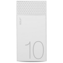 Power Bank GOLF 10000 mAh Hive10 3.1A Li-pol White+white