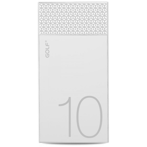 Power Bank GOLF 10000 mAh Hive10 3.1A Li-pol White+white